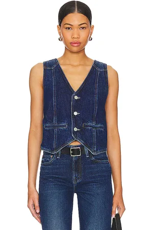 REVOLVE MOTHER Mother chaleco masked rider en color denim-dark talla L en - Denim-Dark. Talla L (también en XL).