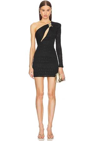 REVOLVE Michael Costello Michael costello vestido madeline mini en color talla S en - Black. Talla S (también en XL).