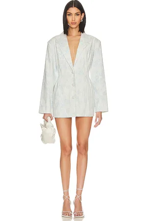 REVOLVE For Love & Lemons For love & lemons minivestido chantal blazer en color bebe talla M en - Baby Blue. Talla M (también en S).