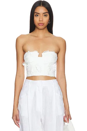 REVOLVE Bardot Bardot corsé brias en color blanco talla 12 en - White. Talla 12 (también en 10, 2, 4, 6, 8).