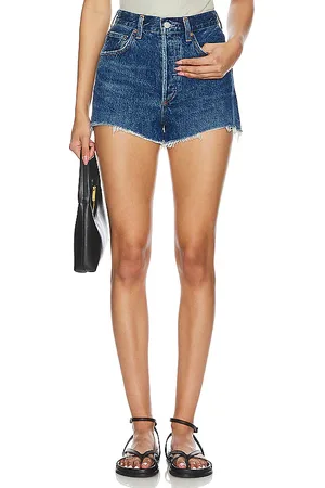 REVOLVE AGOLDE Agolde pantalones cortos vintage de tiro alto mila en color denim-dark talla 24 en - Denim-Dark. Talla 24 (también en 29, 30, 31, 32, 3