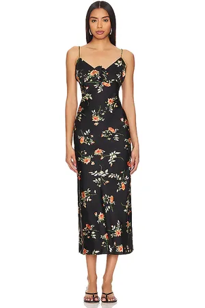 REVOLVE Bardot Bardot vestido lencero andy en color negro talla 2 en - Black. Talla 2 (también en 4).