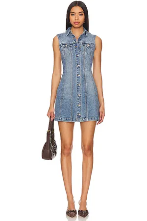 REVOLVE Abrand Abrand vestido abotonado en color denim-medium talla M en - Denim-Medium. Talla M (también en XXS).