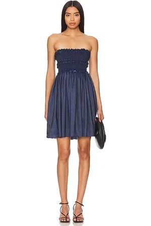 REVOLVE Azeeza Azeeza vestido anya en color denim-dark talla M en - Denim-Dark. Talla M (también en S, XS).