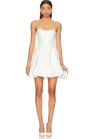 REVOLVE V. Chapman V. chapman minivestido ginny corset en color blanco talla 12 en - White. Talla 12 (también en 2, 4, 6, 8).