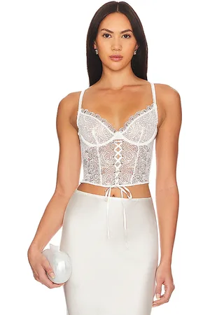 REVOLVE Fleur du mal Fleur du mal lace up bustier en color talla M en - . Talla M (también en S, XS).