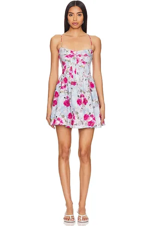 REVOLVE Bardot Bardot minivestido elsie corset en color bebe azul talla 10 en - Baby Blue. Talla 10 (también en 12, 6, 8).