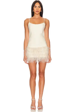 REVOLVE Lovers and Friends Lovers and friends vestido anika mini en color beige talla L en - Beige. Talla L (también en M, XL).