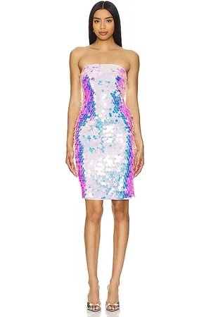 REVOLVE Susana Monaco Susana monaco vestido a media pierna de lentejuelas en color multi talla L en - Multi. Talla L (también en M, S).