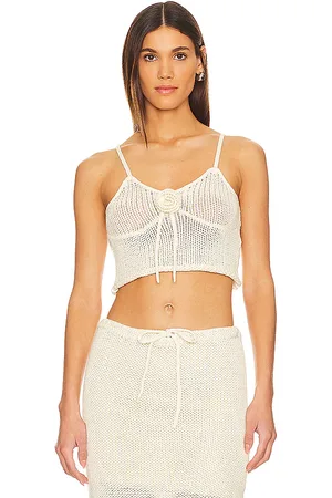 REVOLVE Callahan Callahan camiseta tirantes rosie en color talla M en - Cream. Talla M (también en S, XL).