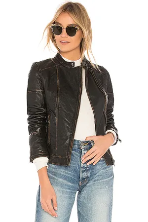 REVOLVE LAMARQUE Lamarque chaqueta cuero chelsea en color rubor talla L en - Blush. Talla L (también en M, S, XL, XS).