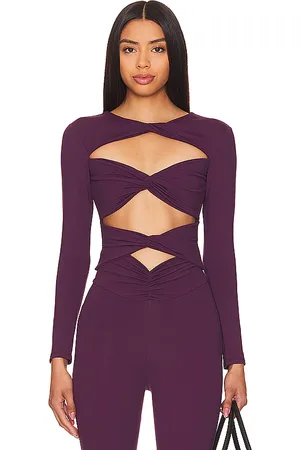 REVOLVE Port de Bras Port de bras lauren top en color morado talla L en - Purple. Talla L (también en M, XL).