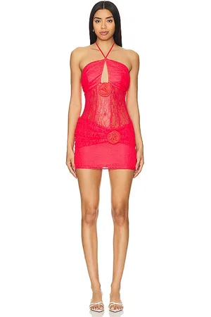 REVOLVE Lovers and Friends Lovers and friends vestido chana mini en color rosado talla L en - Pink. Talla L (también en M, S, XL).