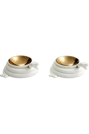 REVOLVE Jonathan Adler Jonathan adler conjunto eden salt & pepper cellars en color oro metálico talla all en /A - Metallic Gold. Talla all.