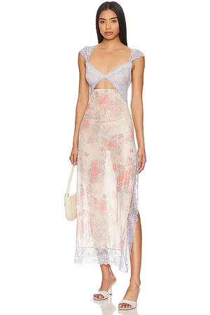 REVOLVE Free People Free people x intimately fp suddenly fine maxi slip en color bebe azul talla M en - Baby Blue. Talla M (también en L, XL).
