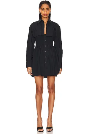 REVOLVE Alexander Wang Alexander wang blusón mini vestido en color talla XS en - Black. Talla XS (también en XXS).