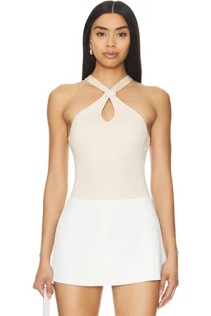 REVOLVE SIMKHAI Simkhai top sin mangas andrea en color bronce talla M en - Tan. Talla M (también en L, XL).
