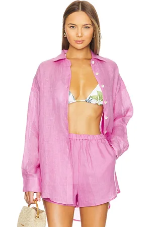 REVOLVE Vitamin A Vitamin a vestido camisero playa en color rosado talla L en - Pink. Talla L (también en M).