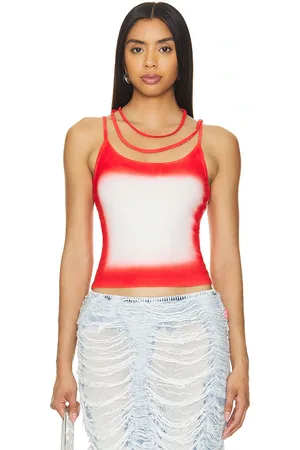 REVOLVE MARRKNULL Marrknull top sin mangas en color talla S en - Red. Talla S (también en XS).