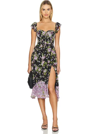 Vestidos de Flores estampados florales de licra para mujer FASHIOLA.es