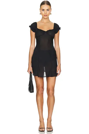 REVOLVE Bella Venice Bella venice vestido lencero mimi en color talla S en - Black. Talla S (también en XS).