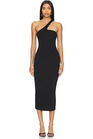 REVOLVE AFRM Afrm vestido midi sloane en color negro talla L en - Black. Talla L (también en S).