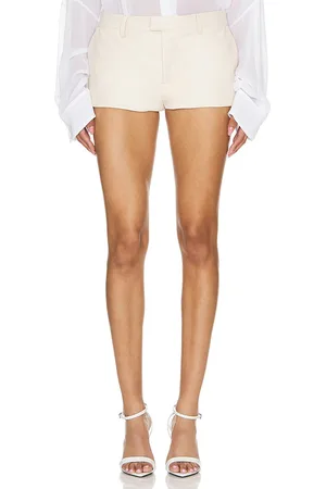 REVOLVE Lovers and Friends Lovers and friends olivia faux leather shorts en color beige talla L en - Beige. Talla L (también en M, XL).
