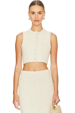 REVOLVE Lovers and Friends Lovers and friends chaleco agnese en color talla L en - Cream. Talla L (también en M, S, XL, XS, XXS).