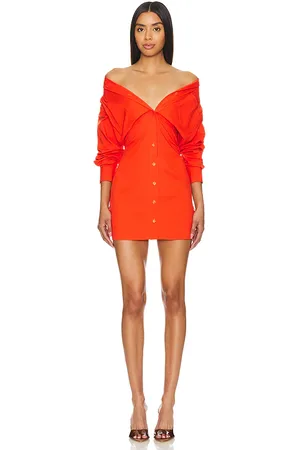 REVOLVE Good American Good american vestido camisero en color rojo talla 5X en - Red. Talla 5X (también en L, S).