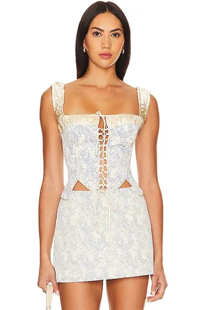 REVOLVE Fait Par Foutch Fait par foutch corsé angelina en color bebe azul talla S en - Baby Blue. Talla S (también en XS, XXS).