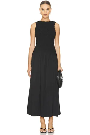 REVOLVE The Wolf Gang The wolf gang vestido midi marisol en color negro talla M en - Black. Talla M (también en S, XS).