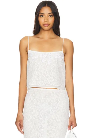REVOLVE MAJORELLE Majorelle camiseta tirantes heather en color talla L en - White. Talla L (también en M, XL).