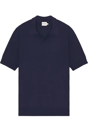 REVOLVE Bound Bound ribbed knit polo en color azul talla L en - Blue. Talla L (también en S).