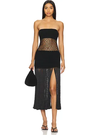 REVOLVE My Beachy Side My beachy side vestido midi ganchillo en color talla M en - Black. Talla M (también en S).