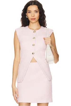 REVOLVE Amanda Uprichard Amanda uprichard chaleco hughes en color rubor talla L en - Blush. Talla L (también en M, S, XS).