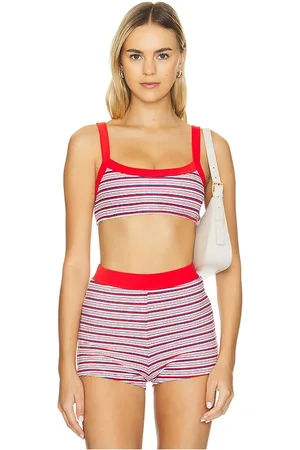 REVOLVE Frankies Bikinis Frankies bikinis top bikini en color rojo talla M en - Red. Talla M (también en XS).
