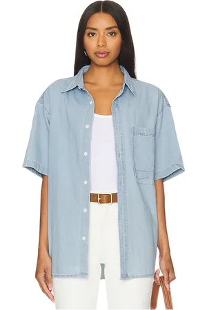 REVOLVE WAO Wao camisa en color azul talla M en - Blue. Talla M (también en XL/1X).