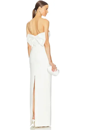 REVOLVE LIKELY Likely vestido largo helen en color talla 12 en - White. Talla 12 (también en 2, 4, 6).
