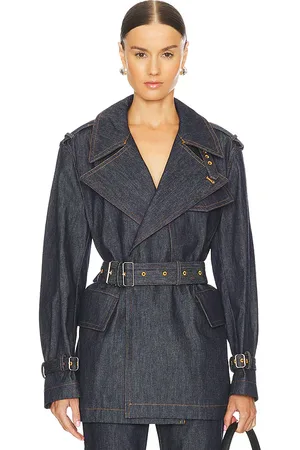 REVOLVE Helmut Lang Helmut lang trenca rider en color denim-dark talla S en - Denim-Dark. Talla S (también en XS).