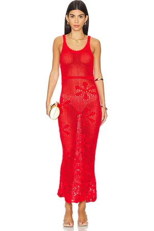 REVOLVE ASTA RESORT Asta resort vestido de punto abierto en color rojo talla M en - Red. Talla M (también en S, XL).