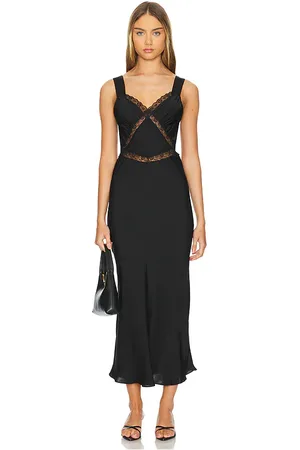 REVOLVE Bardot Bardot vestido lencero de encaje emory en color talla 2 en - Black. Talla 2 (también en 4, 6).