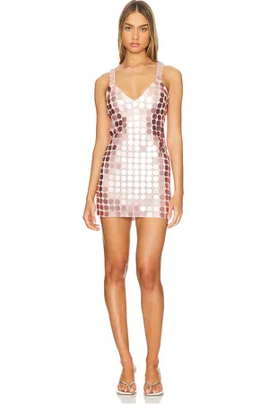 REVOLVE Lovers and Friends Lovers and friends vestido gilles sequin mini en color rosado talla L en - Pink. Talla L (también en M, S, XL, XS, XXS).
