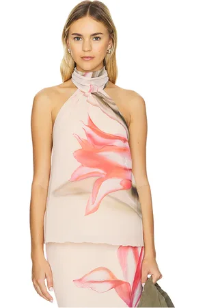 REVOLVE Musier Paris Musier paris top sin mangas con cuello atado pauline en color rosado talla 34/2 en - Pink. Talla 34/2 (también en 38