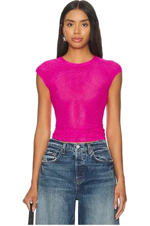 REVOLVE AFRM Afrm nina top en color fucsia talla 1X en - Fuchsia. Talla 1X (también en 3X, XL, XS, XXS).