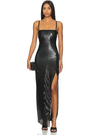 REVOLVE POSTER GIRL Poster girl maxivestido carina en color talla L en - Black. Talla L (también en M, XS).