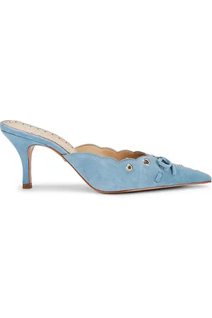 REVOLVE Schutz Schutz tacón hilly en color denim claro talla 6 en - Denim-Light. Talla 6 (también en 6.5).