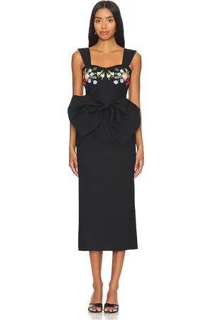REVOLVE Fanm Mon Fanm mon vestido midi dolce en color talla M en - Black. Talla M (también en S, XS).