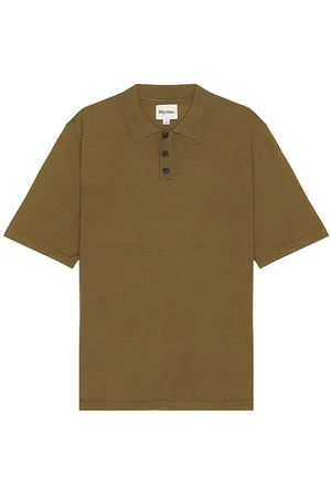REVOLVE Rhythm Rhythm essential knit short sleeve polo en color verde talla L en - Green. Talla L (también en S).