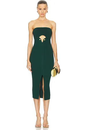 REVOLVE Cult Gaia Cult gaia vestido mido de punto christy en color verde oscuro talla L en - Dark Green. Talla L (también en M).