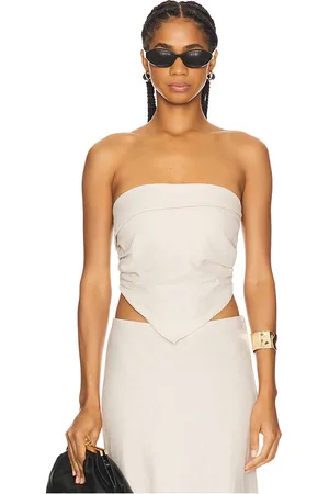 REVOLVE FAITHFULL THE BRAND Faithfull the brand top sin tirantes antibes en color beige talla M en - Beige. Talla M (también en XS).